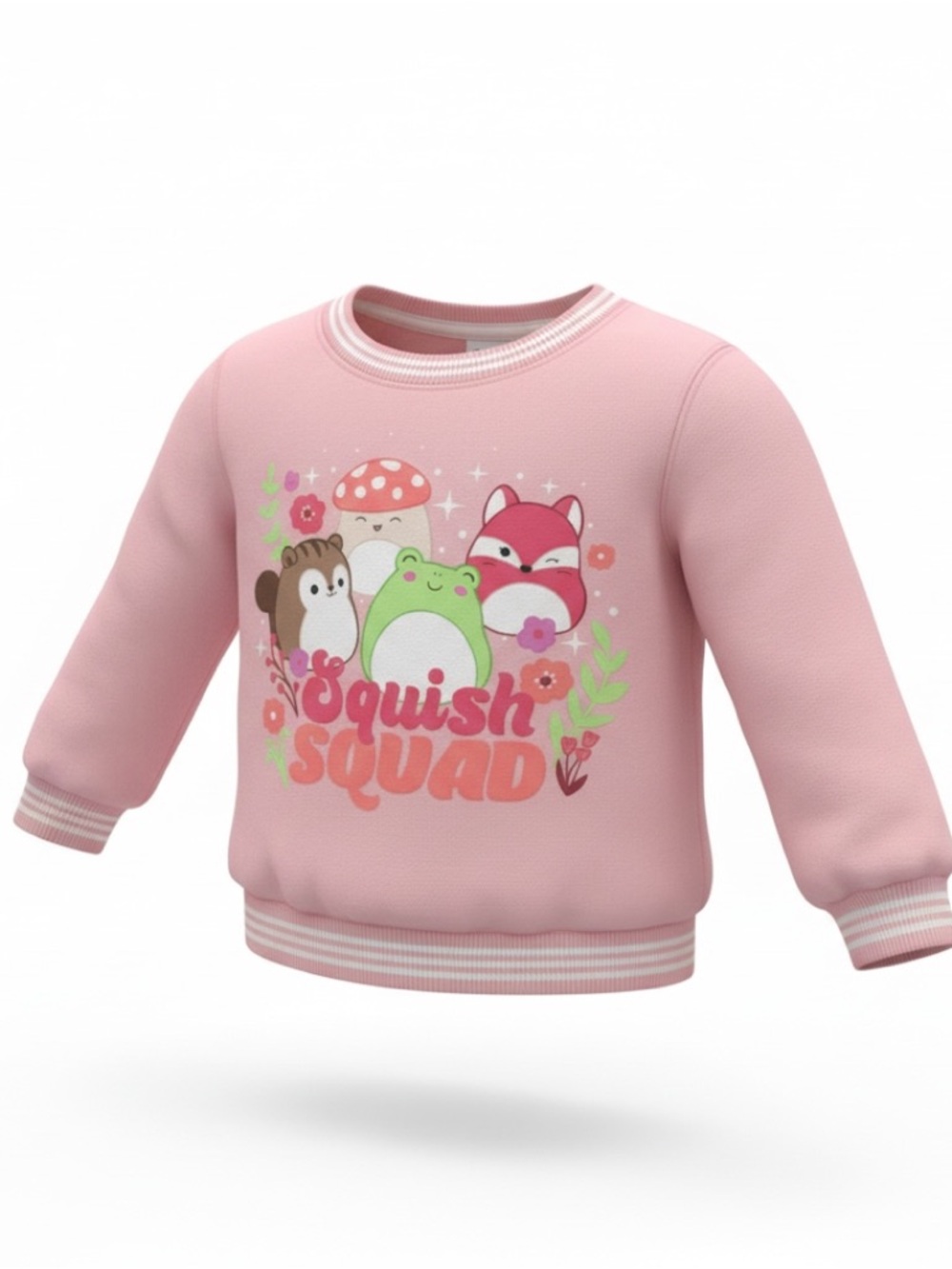 Squishmallows Pink 'Squish Squad' Crewneck Sweatshirt
